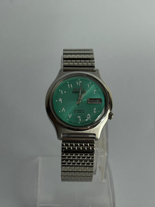 Seiko 5 Automatic Watch – Arabic Numerals Dial | 21 Jewels | Refurbished – Original Japan Made
