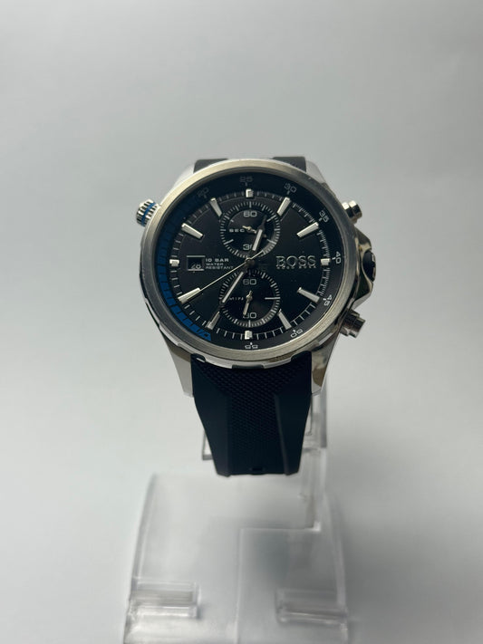 Refurbished Hugo Boss Chronograph Watch – Original Used | 10 BAR | Rubber Strap